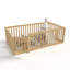 Lit sur pied avec porte amovible et bois de pin massif-125179236-125179237