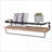 Floating Shelves Set of 2, Rustic 5.5"D x16.5"W x3.5"H Wall Mounted Shelves with Metal Brackets | Natural Wood | Metal &amp; Wood
