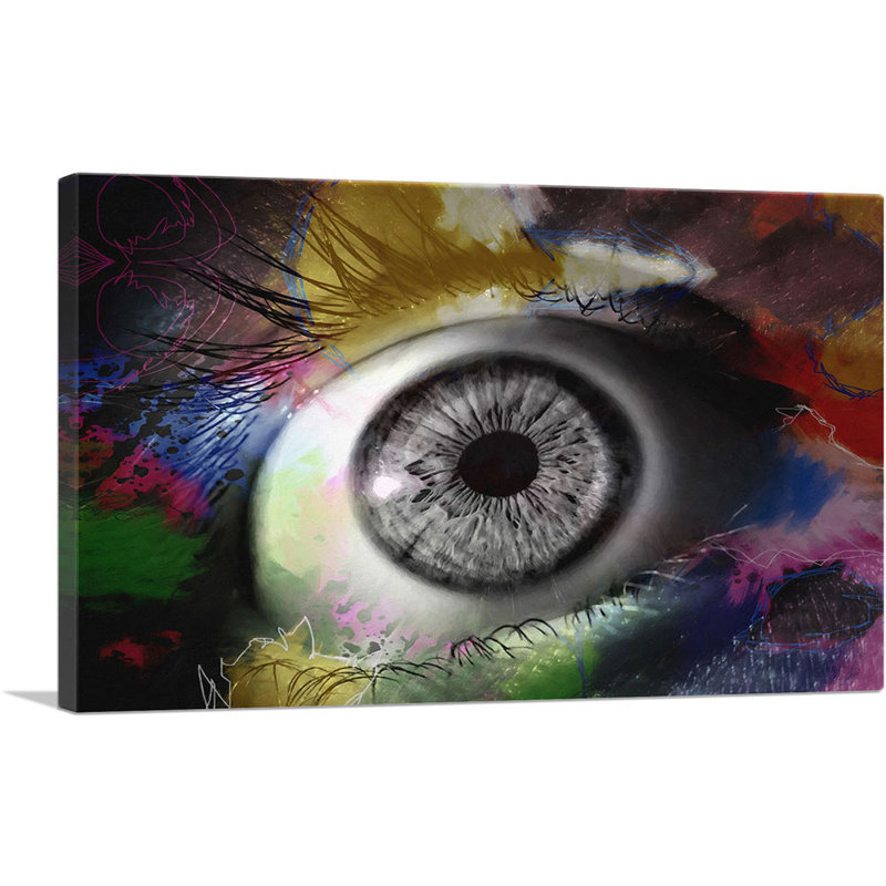 «Color Eye Home Decor», impression sur toile tendue, H 18 po x l 26 po x P 0,75 po