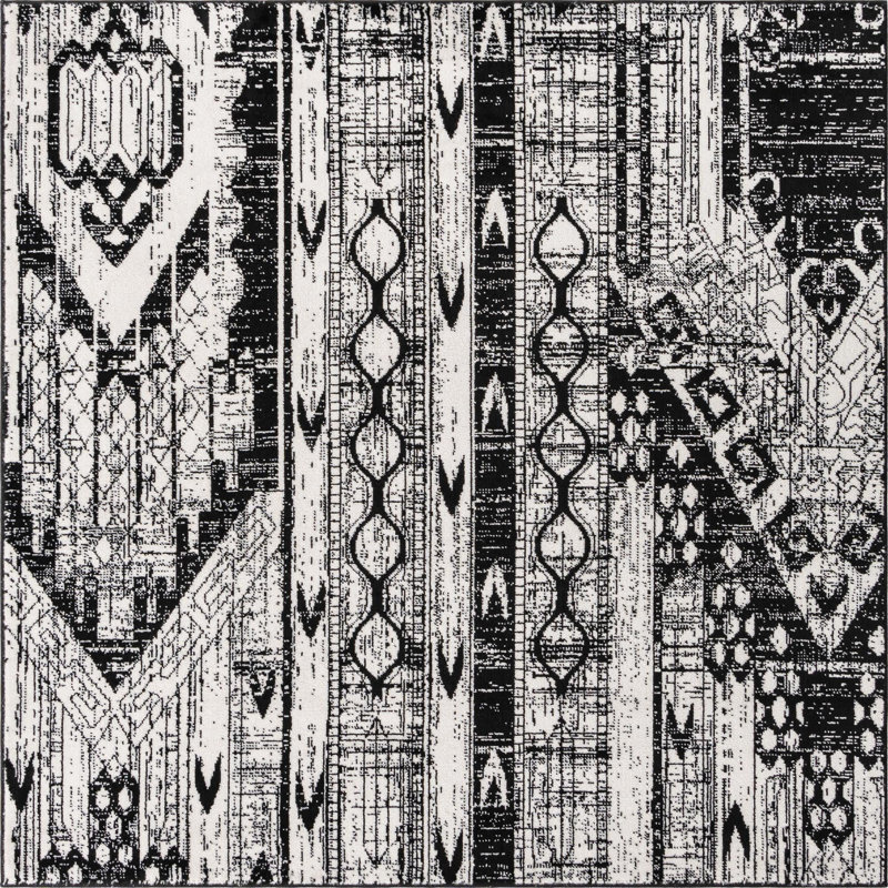Hewan Geometric Indoor Rug, Square 6'1"