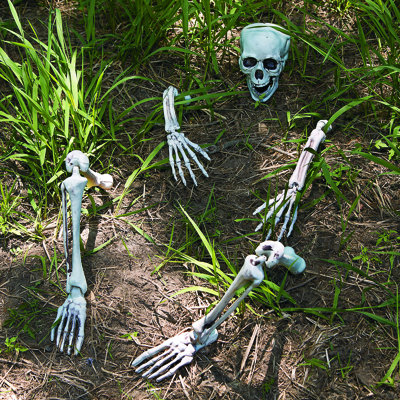 9-Piece Skeleton Yard Figurine Set 