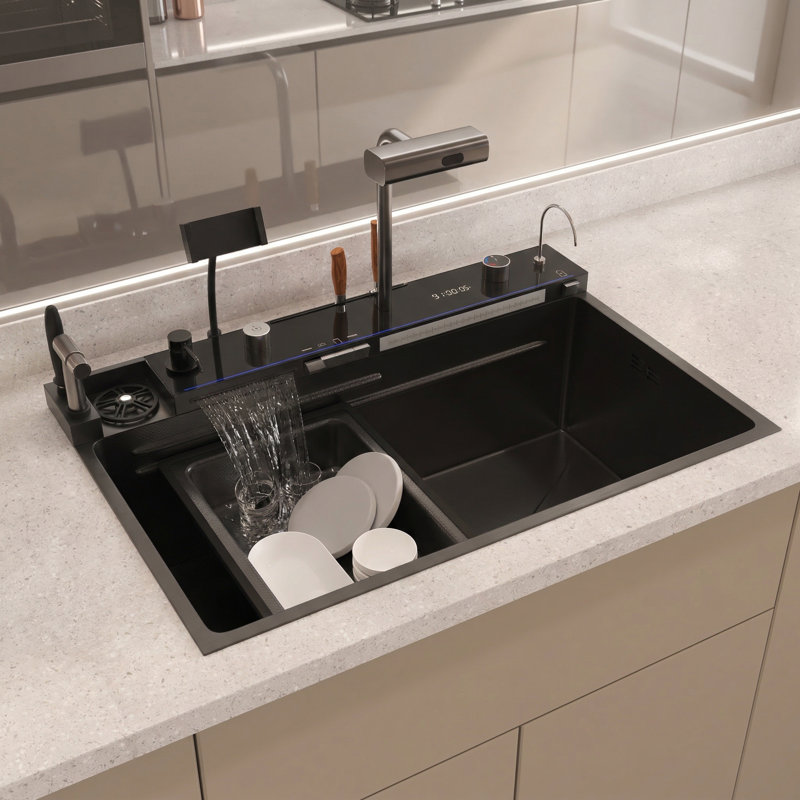 29.4'' W Drop-In Stainless Steel Kitchen Sink