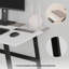  Compact Rectangular Desk With Black Metal Legs
