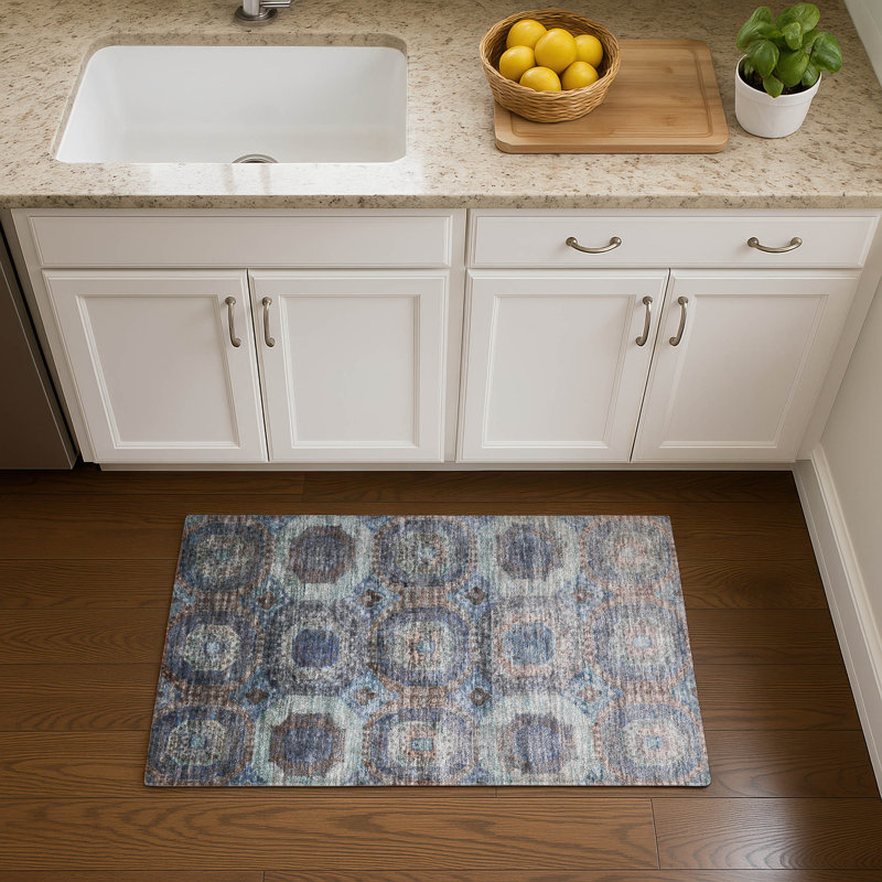Premium Machine Washable Mayfield AMF1944 Panels Rug, Rectangle 1'8" x 2'6"