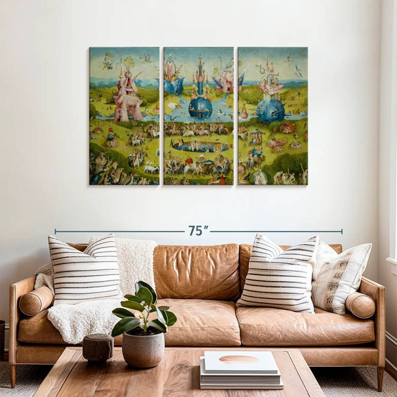 Leisha Le jardin des délices terrestres IV, H 36 po x l 57 po