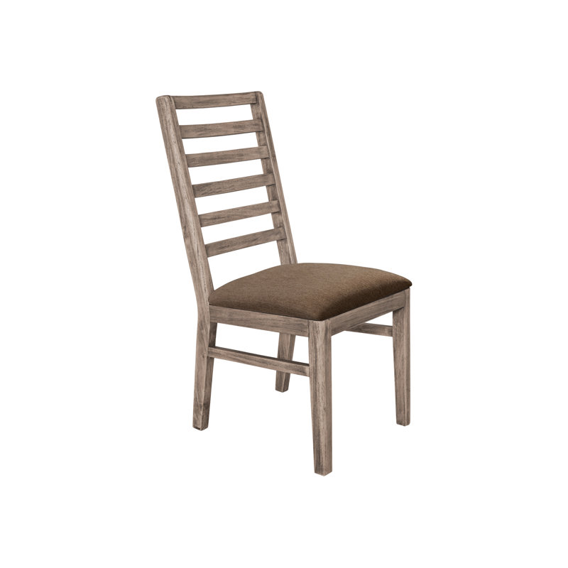 Chaise rembourrée en bois, Marron clair