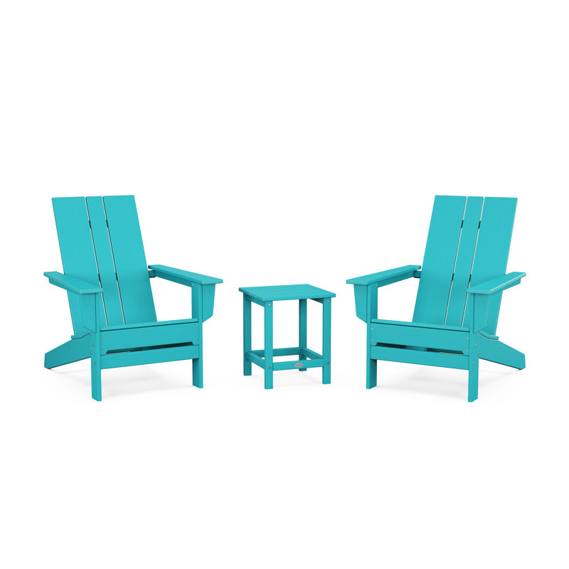 Chaise Adirondack d'extérieur avec table POLYWOOD x, Aruba