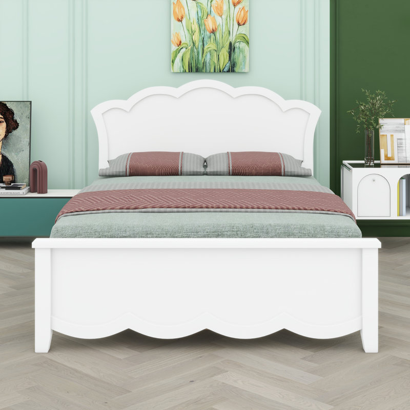 Modern Platform Bed Frame with Headboard