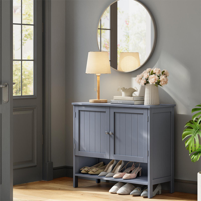 Ailen 12 Pair Shoe Storage Cabinet 31.5'' W, Gray