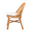 Chaise à oreilles bohémienne en rotin naturel