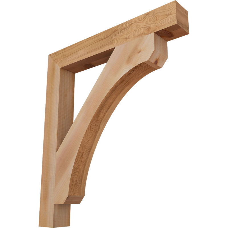 Support en bois rustique Legacy Block, Cèdre rouge, Lisse, H 34 po x l 3,5 po x P 30 po