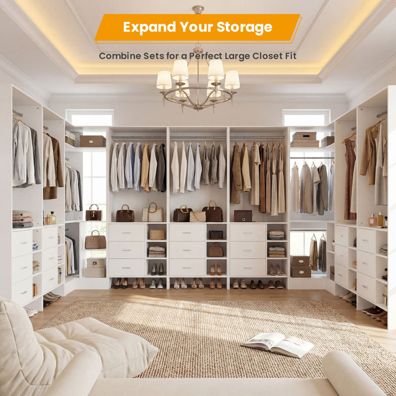 Adjustable Modular Wardrobe Closet Storage Unit