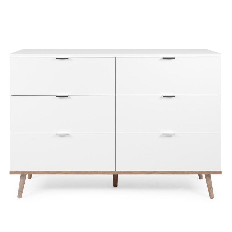 Fidel 120cm W 6 - Drawer Chest of Drawers