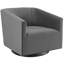Fauteuil pivotant en velours Twist-1778750598