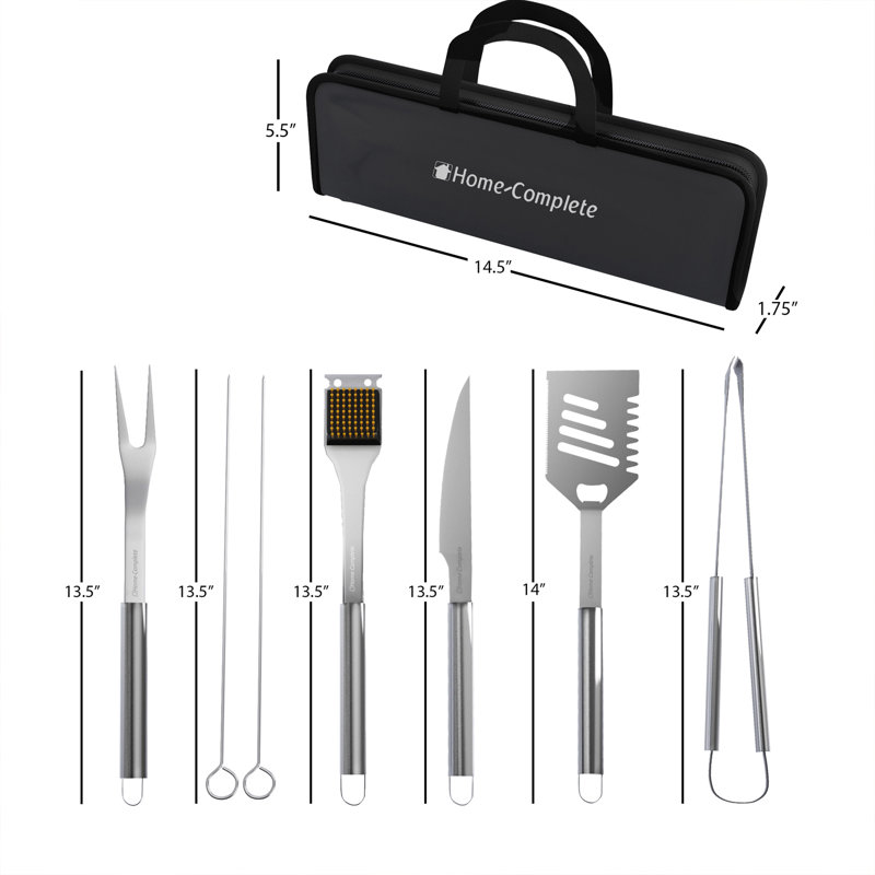 Stainless Steel Dishwasher Safe Grilling Tool Set