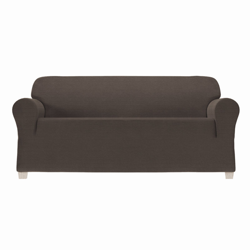 Canapé en chenille extensible, H 34 po x l 96 po x P 38 po, Bleu