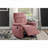  Contemporary Plush Velvet Tufted Manual Motion Recliner Arm Chair, Warm Pink Single Seating for Living Room