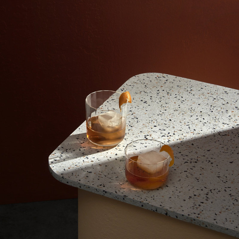 Neo Set of 2 Lead Free Crystal Long Drink Glasses 18 oz.