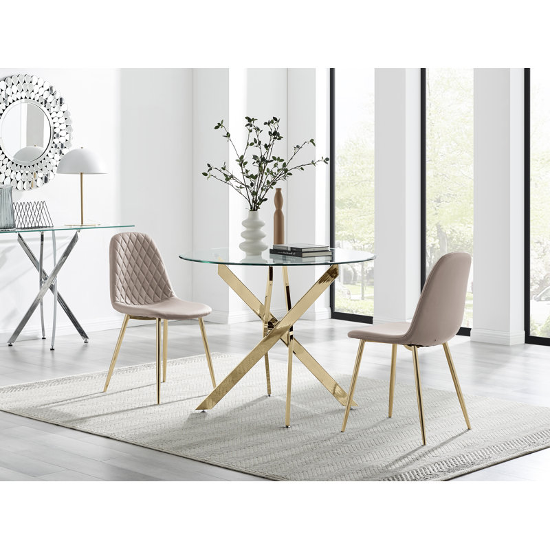 Bernell 2 - Person Dining Set, Cappuccino