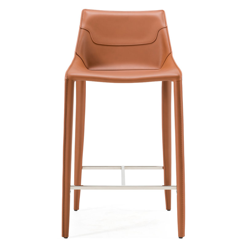 Tabouret de comptoir de 26 po Kenyae, Cognac