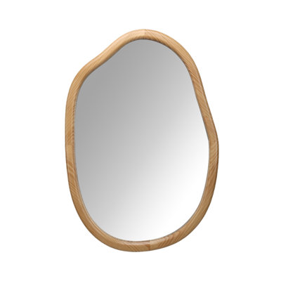Irregular Wall Mirror Decorative, Asymmetrical Mirror For Wall Decor, Wavy Accent Mirrors For Living Room Bathroom Bedroom Entryway, Abstract Irregular Shape Curvy Mirror, 32"X22"
