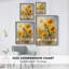 FLORAL Series CDLV III, reproduction d'art encadrée - bois massif-922159131
