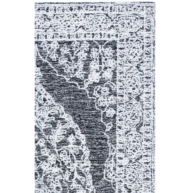 Metro Hand Tufted Wool And Cotton With Latex Oriental Rug, Rectangle 4' x 6'