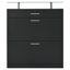 ON-TREND Slim Entryway Organizer With 2 Flip Drawers-1636452346