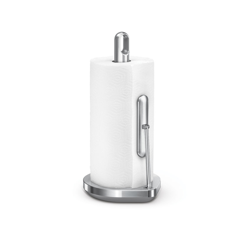 Simplehuman Tension Arm Standing Paper Towel Holder, Brushed