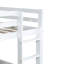 Lit mezzanine simple en bois et caoutchouc blanc massif. Conception. Maximisez l'espace. Instructions d'assemblage faciles et robustes. Capacité de rangement.-501396908