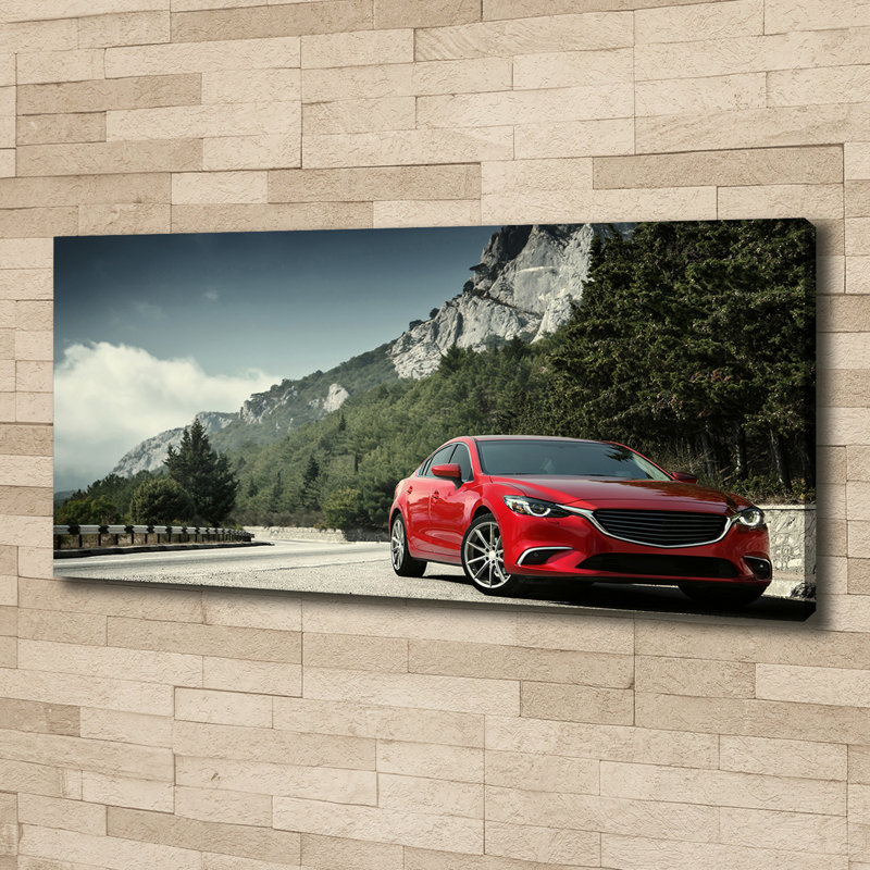 Auto In The Mountains - Wrapped Canvas Print