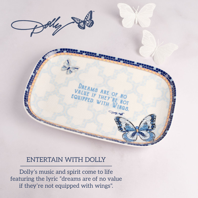 Dolly Parton Jeweled Mosaic Serving Tray