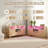 58" Wide Fluted Sideboard With Charging Station & Lighting - Natural Oak