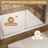 Aluminum Frame Double Sliding Shower Door, 1/4" (6Mm) Clear Tempered Glass With Explosion-Proof Film, Dual Stainless Steel Handles-120129655