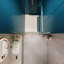 Porte de douche universelle pivotante avec verre trempé-113150609