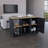 Kitchen Island With Large Countertop, Open Storage Shelves And Double Door Cabinet-65794975-65794970