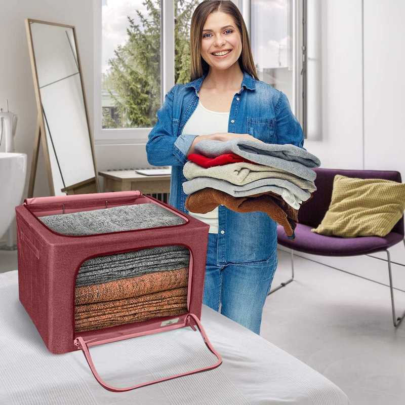 Sac de rangement en tissu Sorbus, Rose
