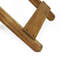 Table d'appoint d'extérieur pliante en bois, naturel