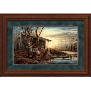 « matinée de détente » par terry redlin, reproduction d’art encadrée