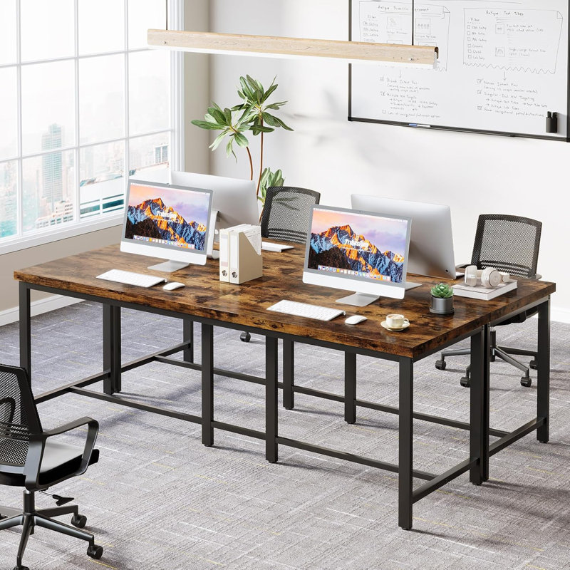 Metal Base Computer Desk