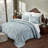 Rylee 100% Cotton Premium Chenille Bedspread Set Soft & Breathable Floral Design Machine Washable, Luxurious All Season Comfort Bedding Set-78621348-78621349