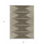 Tapis intérieur lavable abstrait ivoire 5 pi x 8 pi