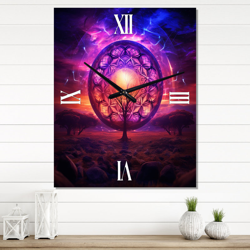 Horloge murale visionnaire arbre de vie, Grand