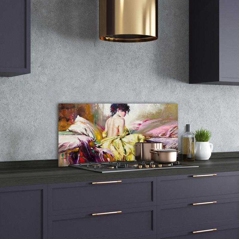 50cm W x 100cm L Glass Peel and Stick Panel