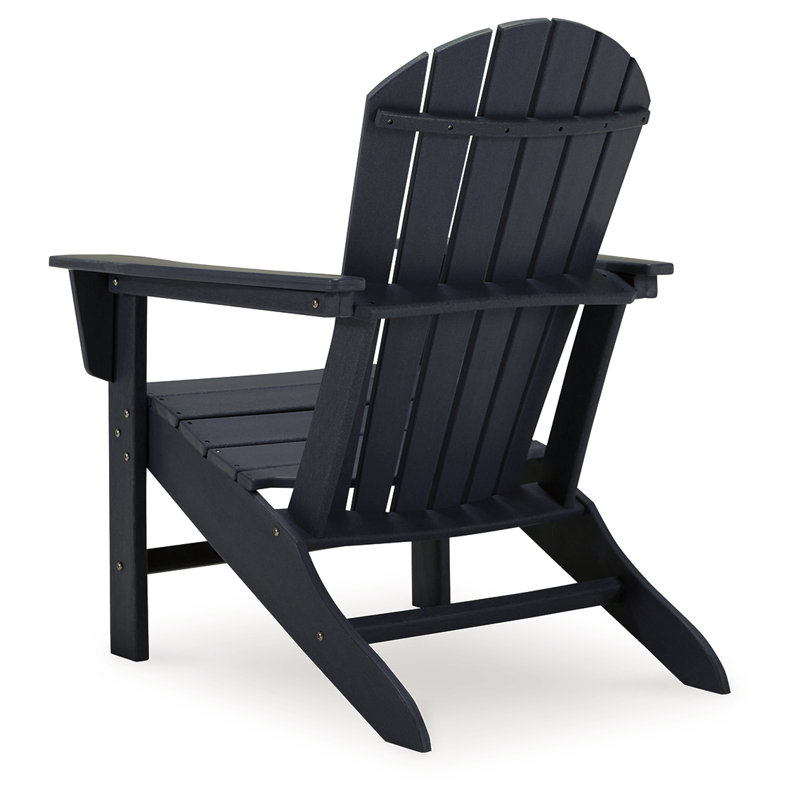 Chaise Adirondack pliante Emory, Noir, noir, noir, noir