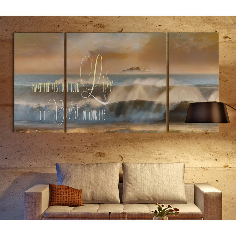 " Neutrelle " 3 - Pieces, 40" H x 80" W x 1.5" D