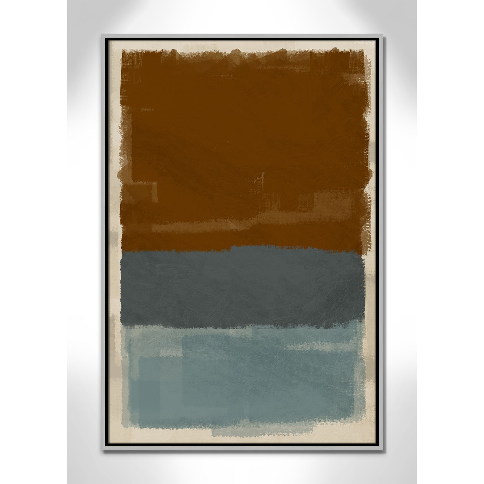 Turbulent Honesty Print by Marcus Prime, 25.5'' W x 37.5'' H, Silver Floater