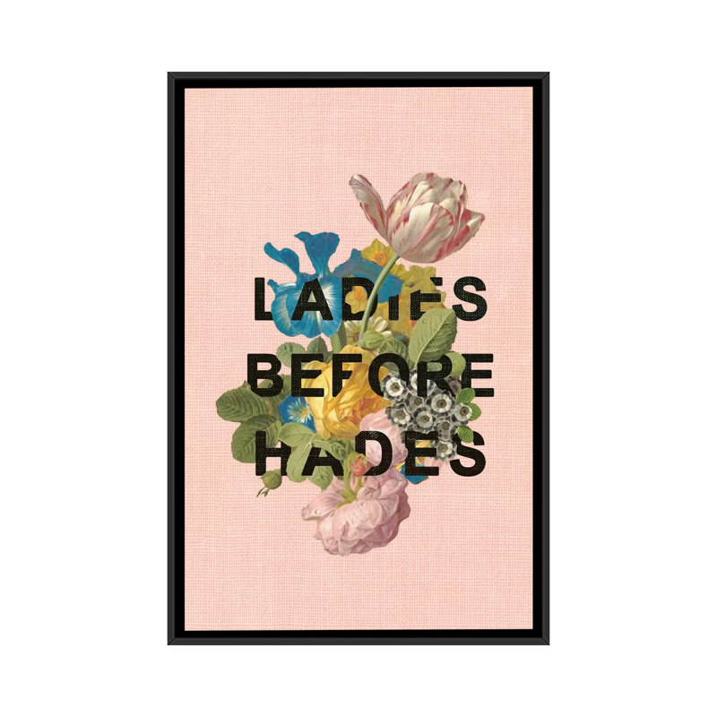 Ladies Before Hades by Heather Landis - Print on Canvas, 101.6 cm H x 66.04 cm W, Black Framed