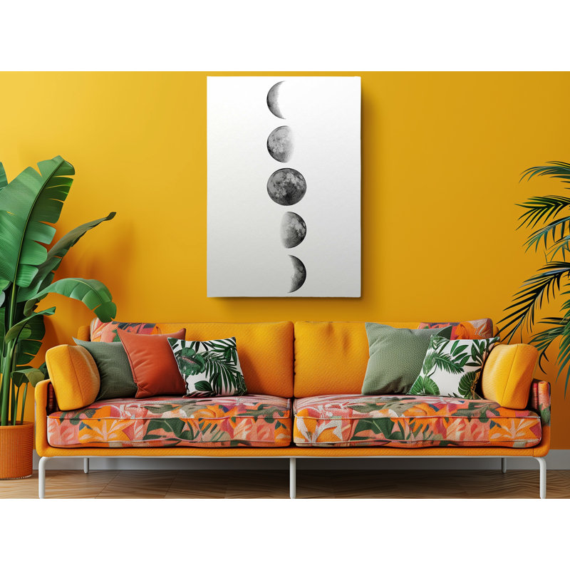 Moon Phases Print Canvas Art, 60" H x 40" W
