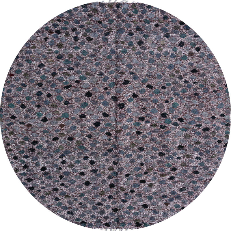 Tapis abstrait moderne 4357, Rond 3 pi